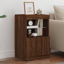 Sonata H Сайдборд с LED светлини, кафяв дъб, 41x37x67 см - Corpuri, vitrine, biblioteci modulare