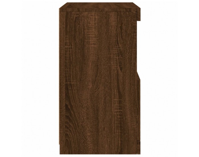 Sonata H Сайдборд с LED светлини, кафяв дъб, 41x37x67 см