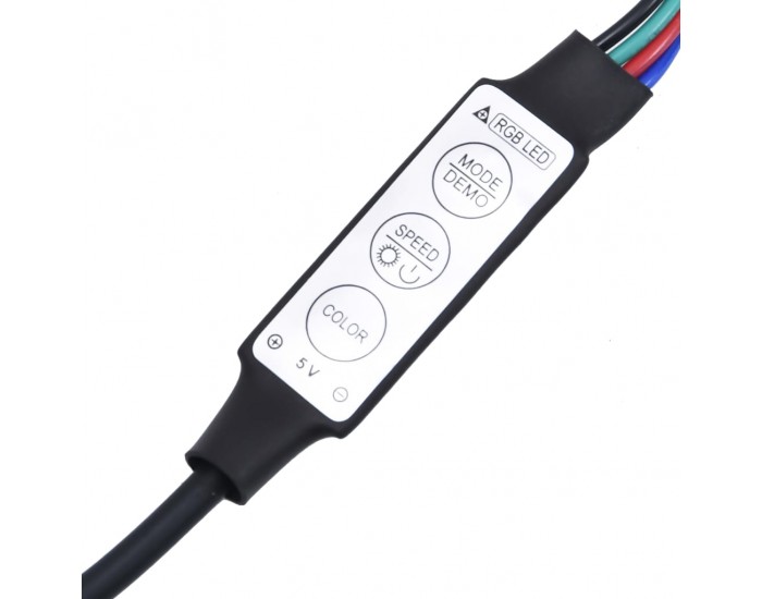 Sonata H Сайдборд с LED светлини, сонома дъб, 41x37x67 см