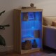 Sonata H Сайдборд с LED светлини, сонома дъб, 60,5x37x100 см