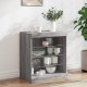Sonata H Сайдборд с LED светлини, сив сонома, 60,5x37x67 см