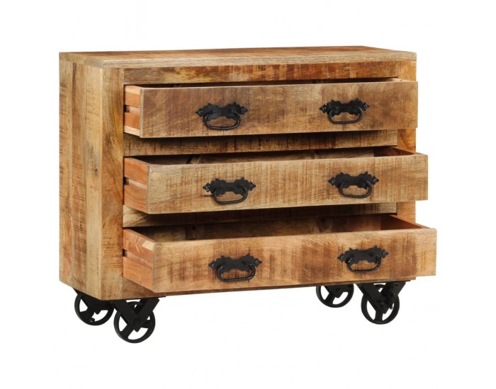 Sonata H Бюфет с 3 чекмеджета 80x30x65 см масивно мангово дърво