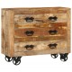 Sonata H Бюфет с 3 чекмеджета 80x30x65 см масивно мангово дърво
