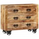 Sonata H Бюфет с 3 чекмеджета 80x30x65 см масивно мангово дърво
