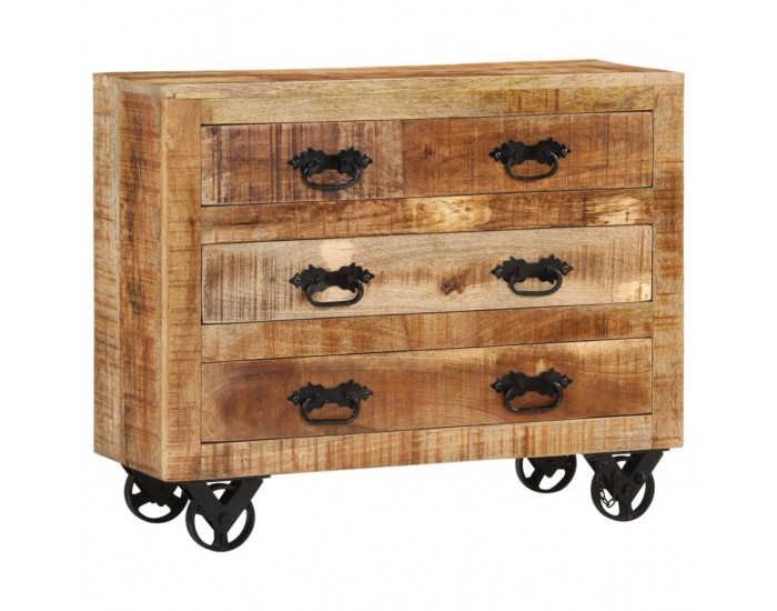 Sonata H Бюфет с 3 чекмеджета 80x30x65 см масивно мангово дърво