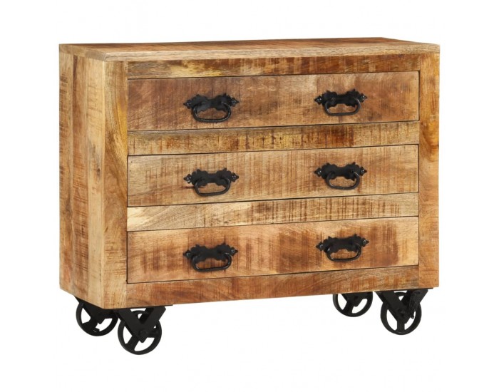 Sonata H Бюфет с 3 чекмеджета 80x30x65 см масивно мангово дърво