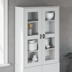 Sonata H Надстройка за висок шкаф VIKEN, бяла, инженерно дърво - Corpuri, vitrine, biblioteci modulare