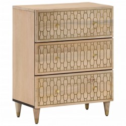 Sonata H Страничен шкаф 60x33x75 см манго масивно дърво - Corpuri, vitrine, biblioteci modulare