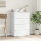 Sonata H Сайдборд, бял, 60x31x84 см, инженерно дърво