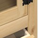 Sonata H Стъклен шкаф витрина Corona 99x43x187 см бор масив