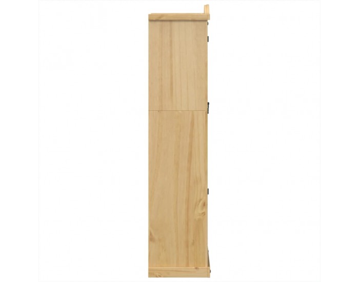 Sonata H Стъклен шкаф витрина Corona 99x43x187 см бор масив
