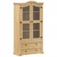 Sonata H Стъклен шкаф витрина Corona 99x43x187 см бор масив