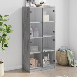 Sonata H Висок шкаф, Сив сонома, 68x37x142 см, инженерно дърво - Corpuri, vitrine, biblioteci modulare