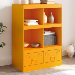 Sonata H Висок шкаф, горчица жълто, 67x39x95 см, стомана - Corpuri, vitrine, biblioteci modulare