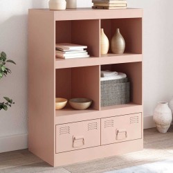 Sonata H Висок шкаф, розов, 67x39x95 см, стомана - Corpuri, vitrine, biblioteci modulare