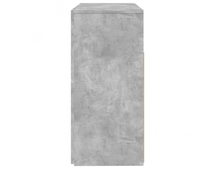 Sonata H Сайдборд с LED светлини, бетонно сив, 80x35x75 см