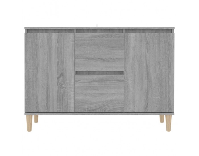 Sonata H Сайдборд, сив сонома, 101x35x70 см, инженерно дърво