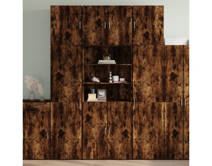 Sonata H Висок шкаф, опушен дъб, 80x42,5x249 см, инженерно дърво