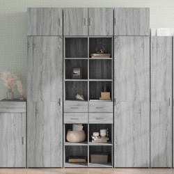 Sonata H Висок шкаф, сив сонома, 70x42,5x185 см, инженерно дърво - Corpuri, vitrine, biblioteci modulare