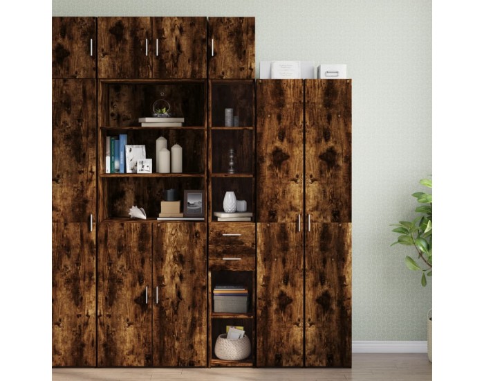 Sonata Dulap de depozitare slim, stejar fumuriu, 30x42,5x225 cm, lemn