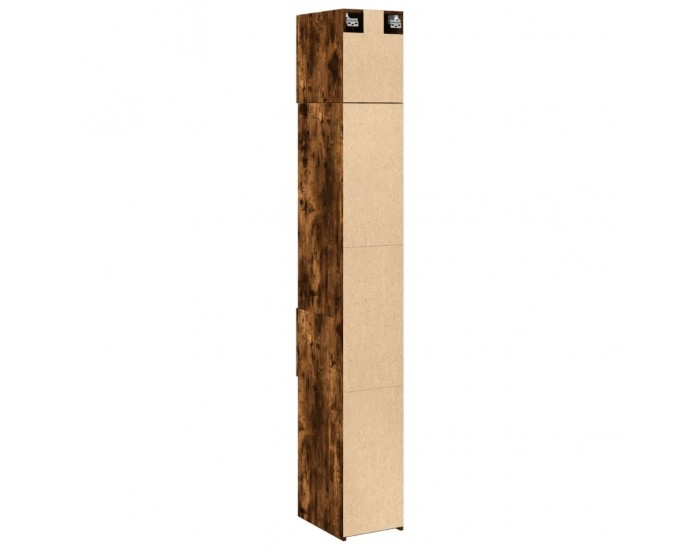 Sonata Dulap de depozitare slim, stejar fumuriu, 30x42,5x225 cm, lemn