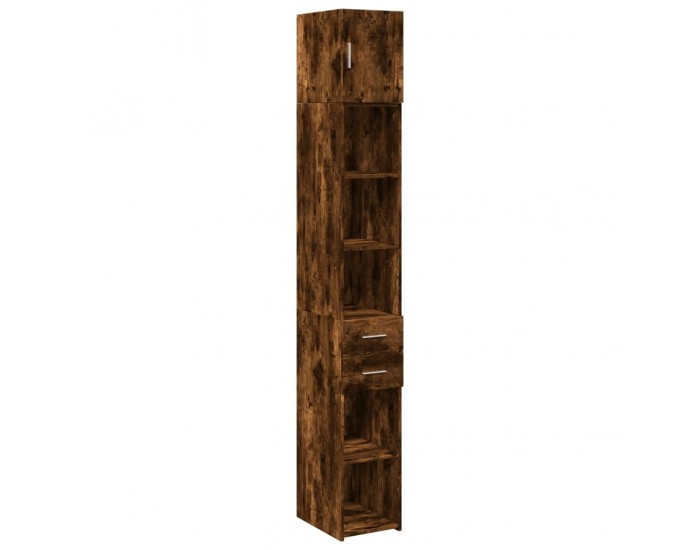 Sonata Dulap de depozitare slim, stejar fumuriu, 30x42,5x225 cm, lemn