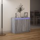 Sonata H Сайдборд с LED, сив сонома, 72x34x61 см, инженерно дърво