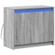 Sonata H Сайдборд с LED, сив сонома, 72x34x61 см, инженерно дърво