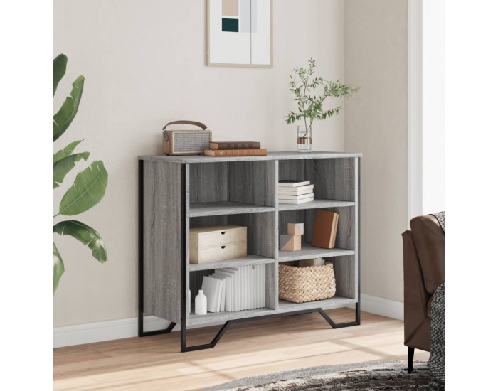 Sonata H Сайдборд, сив сонома, 91x35,5x74,5 см, инженерно дърво