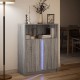 Sonata H Сайдборд с LED, сив сонома, 77x34x100 см, инженерно дърво