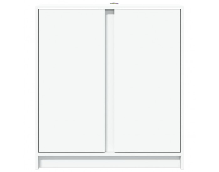 Sonata H Сайдборд с LED, бял, 77x34x85 см, инженерно дърво