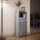 Sonata H Сайдборд с LED, сив сонома, 38x34x100 см, инженерно дърво