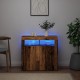 Sonata H Сайдборд с LED светлини старо дърво 80x35x75 см инженерно дърво