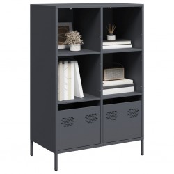Sonata H Висок шкаф, антрацит, 68x39x103,5 см, стомана - Corpuri, vitrine, biblioteci modulare