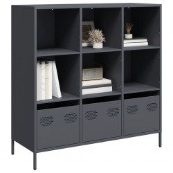 Sonata H Висок шкаф, антрацит, 101,5x39x103,5 см, стомана - Corpuri, vitrine, biblioteci modulare