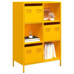 Sonata H Висок шкаф, горчица жълто, 68x39x103,5 см, стомана - Corpuri, vitrine, biblioteci modulare