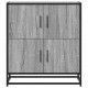 Sonata H Шкаф Grey Sonoma 68x35x76 cm Изработена дървесина