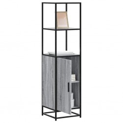 Sonata H Висока дъска Grey Sonoma 35,5x35x139cm Обработено дърво и метал - Corpuri, vitrine, biblioteci modulare