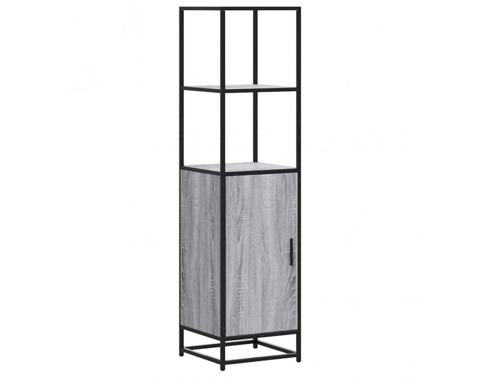 Sonata H Висока дъска Grey Sonoma 35,5x35x139cm Обработено дърво и метал