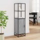 Sonata H Висока дъска Grey Sonoma 35,5x35x139cm Обработено дърво и метал
