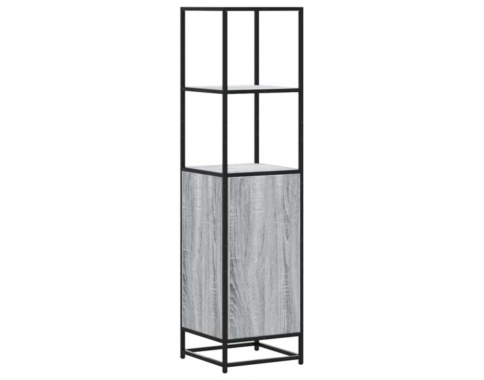 Sonata H Висока дъска Grey Sonoma 35,5x35x139cm Обработено дърво и метал