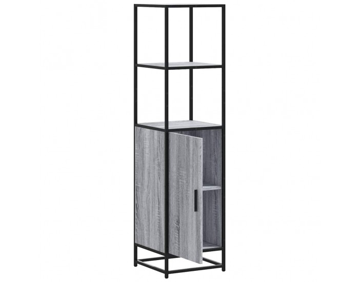 Sonata H Висока дъска Grey Sonoma 35,5x35x139cm Обработено дърво и метал