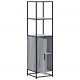 Sonata H Висока дъска Grey Sonoma 35,5x35x139cm Обработено дърво и метал