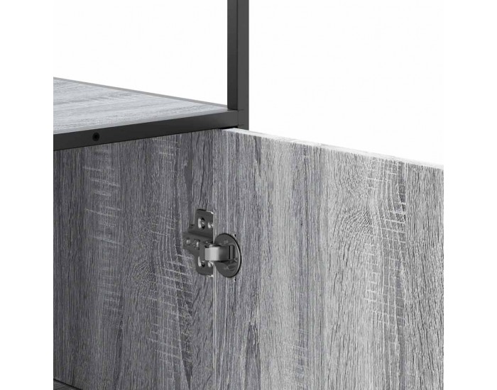 Sonata H Висока дъска Grey Sonoma 35,5x35x139cm Обработено дърво и метал