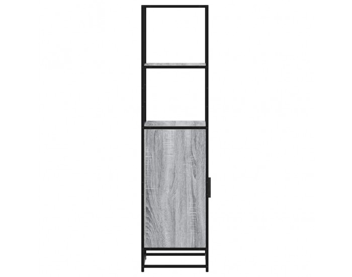 Sonata H Висока дъска Grey Sonoma 35,5x35x139cm Обработено дърво и метал