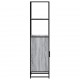 Sonata H Висока дъска Grey Sonoma 35,5x35x139cm Обработено дърво и метал