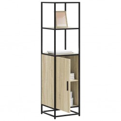 Sonata H Висока дъска Сонома дъб 35,5x35x139 cm Обработено дърво и метал - Corpuri, vitrine, biblioteci modulare