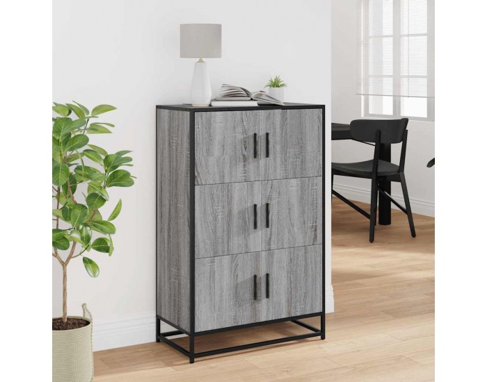Sonata H Висока дъска Grey Sonoma 68x35x106,5 cm Обработено дърво