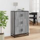 Sonata H Висока дъска Grey Sonoma 68x35x106,5 cm Обработено дърво