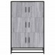 Sonata H Висока дъска Grey Sonoma 68x35x106,5 cm Обработено дърво